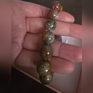 12mm Scenic Moss Agate Bracelet